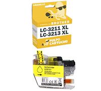 Pulpo Cartucho - Cartucho de Tinta LC-3211 XL/LC-3213 XL Amarillo Compatible con Brother LC3213XLY / LC3211XLY / Ref. LC3211 XL / LC3213 XL - Valido para Impresoras DCP J/MFC J