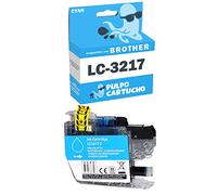 Pulpo Cartucho - Cartucho de Tinta LC-3217 Cyan Compatible con Brother LC3217C / Ref. LC3217 - Valido para Impresoras MFC J5330, J5335, J5730, J5830, J5930, J6530, J6535, J6730, J6930, J6935
