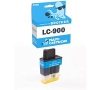 Pulpo Cartucho - Cartucho de Tinta LC-900 Cyan Compatible con Brother LC900C / Ref. LC900 - Valido para Impresoras DCP/MFC