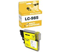 Pulpo Cartucho - Cartucho de Tinta LC-985 Amarillo Compatible con Brother LC985Y / Ref. LC985 - Valido para Impresoras DCP J125, J140, J315, J515 / MFC J220, J265, J410, J415
