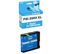Pulpo Cartucho - Cartucho de Tinta PGI 2500 XL Cyan Compatible con Canon PGI 2500 XL/Ref. 9265B001 - XL - Alta Capacidad - Valido para Impresoras Maxify iB/Maxify MB
