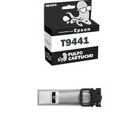 Pulpo Cartucho - Cartucho de Tinta Pigmentada Genérico T9441 Negro Compatible con Epson Ref. C13T944140 - Valido para Impresoras Workforce Pro WF C5210DW, WF C5290DW, WF C5710DWF, WF C5790DWF