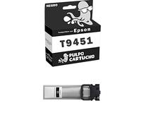 Pulpo Cartucho - Cartucho de Tinta Pigmentada Genérico T9451 Negro Compatible con Epson Ref. C13T945140 - Valido para Impresoras Workforce Pro WF C5210DW, WF C5290DW, WF C5710DWF, WF C5790DWF