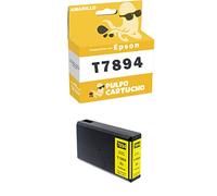 Pulpo Cartucho - Cartucho de Tinta T7894 / T7904 / T7914 Amarillo Compatible con Epson C13T789440 / C13T79044010 / C13T79144010 - para Impresoras Workforce Pro WF-5110DW, 5190DW, 5620DWF, 5690DWF