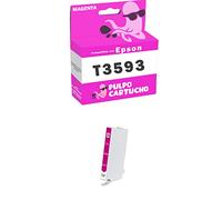 Pulpo Cartucho - Cartucho Genérico 35XL Magenta Compatible con Epson T3593 / T3583 / C13T35934010 / C13T35834010 - Para Impresoras WorkForce Pro-WF4720DWF, WF4725DWF, WF4730DTWF, WF4735DTWF,WF4740DTWF
