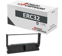 Pulpo Cartucho - Cinta Matricial Genérico ERC32 Negro Compatible con Epson C43S015371 - Para ERC-32 ERC-820 ERC-825, M 820, M 825, M-U 420, RP-U 420, TM-U 675, TM930, TM935, TM H6000, TM U150, TM U420