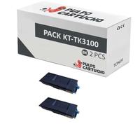 Pulpo Cartucho - Pack 2 Toner Compatibles con Kyocera TK3100/TK3110/TK3130
