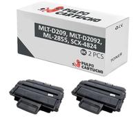 Pulpo Cartucho - Pack 2 Toner Genérico MLT-D209, MLT-D209L, MLT-D2092, ML-2855, SCX-4824 Negro Compatible con Samsung SV003A / SV004A - para ML-2855-ND, SCX-2855, SCX-4824, SCX-4825, SCX-4828FN