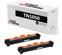 Pulpo Cartucho - Pack 2 Toner TN1050 Negro Compatible con Brother TN-1050 - Valido para DCP 1510, 1512, 1601, 1610, 1612, 1616 / HL 1110, 1112, 1201, 1210, 1211, 1212 / MFC 1810, 1815, 1910, 1915