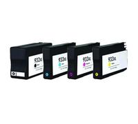 Pulpo Cartucho - Pack 4 Cartucho de Tinta 932 XL / 933 XL Pack 4 Compatible con HP 932 XL / 933 XL - Alta Capacidad - Valido para Impresoras Officejet 7510/6100 / 6600/6700 / 7110/7610 / 7612