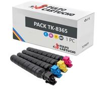 Pulpo Cartucho - Pack 4 Toner Genérico TK-8365 Compatible con Kyocera TK8365 / 1T02YP0NL0, 1T02YPCNL0, 1T02YPMNL0, 1T02YPYNL0 - Valido para Impresoras Taskalfa 2554 Ci