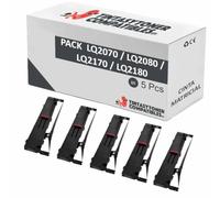 Pulpo Cartucho - Pack 5 Cintas Compatibles con Epson LQ2070, LQ2080, LQ2170, LQ2180