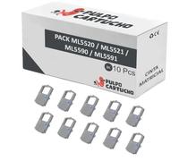 Pulpo Cartucho - Pack de 10 Cintas Compatible con Oki ML5520/5521/5590/5591