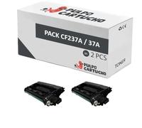 Pulpo Cartucho - Pack de 2 Toner Compatibles con HP CF237A / 37A Negro