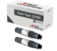 Pulpo Cartucho - Pack de 2 Toner Compatibles con Type 1170D / 1270D Negro