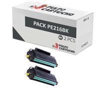 Pulpo Cartucho - Pack de 2 Toner Genérico PE216 Negro Compatible con Pantum PE 216 - para Impresoras M6506,M6506N,M6506NW,M6506W,M6556,M6556N,M6556NW,M6556W,M6606,M6606NW,M6606W, P2206,P2506,P2506W