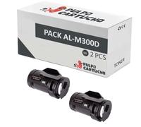 Pulpo Cartucho - Pack de 2 Toner Genéricos AL-M300D/MX300 Negro Compatibles con Epson C13S050691/C13S050690/C13S050689 - para Impresoras Workforce AL-M300D/M300DN/M300DTN/MX300DN/MX300DNF/MX300DTN