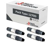 Pulpo Cartucho - Pack de 4 Toner Compatibles con Ricoh Type 1170D / 1270D
