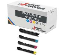 Pulpo Cartucho - Pack de 4 Toner Compatibles con Xerox 7120/7125/7220/7225