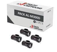 Pulpo Cartucho - Pack de 4 Toner Genéricos AL-M300D/MX300 Negro Compatibles con Epson C13S050691/C13S050690/C13S050689 - para Impresoras Workforce AL-M300D/M300DN/M300DTN/MX300DN/MX300DNF/MX300DTN
