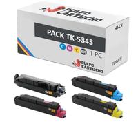 Pulpo Cartucho - Pack de Toner Compatibles con Kyocera TK5345 / TK-5345