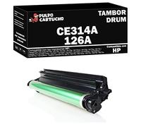 Pulpo Cartucho - Tambor CE314A Negro Compatible con HP CE314A / Ref. 126A - Drum - Valido para Impresoras Series LaserJet Pro 100 Color M175 / LaserJet Pro Cp1020 Color/Topshot LaserJet Pro M275