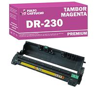 Pulpo Cartucho - Tambor DR230 Magenta Compatible con Brother Ref. DR230M - Valido para DCP 9010 CN/HL 3000, 3040 CN, 3045 CN, 3070 CN, 3070 CW, 3075 CW/MFC 9120 CN, 9125 CN, 9320 CW, 9325 CW