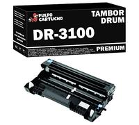 Pulpo Cartucho - Tambor DR3100 Negro Compatible con Brother DR-3100, DR-3150, DR-3280, DR-520, DR-550, DR-580 / Ref. DR-3100, DR-3150, DR-3280, DR-520, DR-550, DR-580 - Valido para Impresoras Brother