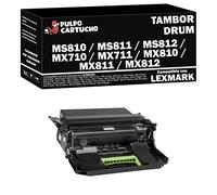 Pulpo Cartucho - Tambor MS810 / MS811 / MS812 / MX710 / MX711 / MX810 / MX811 / MX812 Negro Compatible con Lexmark/Ref. 52D0Z00 / 520Z - Drum - Valido para Impresoras Lexmark (Ver Descripción)