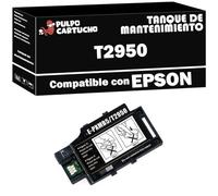 Pulpo Cartucho - Tanque de Mantenimiento Genérico T2950 Compatible con Epson Ref. C13T295000 - Valido para Impresoras Workforce WF 100W, WF 110W