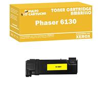 Pulpo Cartucho - Toner 6130 Amarillo Compatible con Xerox 106R01280 - Valido para Impresoras Xerox Phaser 6130 / Phaser 6130 N/Phaser 6130 V N