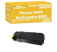 Pulpo Cartucho - Toner 6500 Amarillo Compatible con Xerox 106R01596 - Valido para Impresoras Xerox Phaser 6500 / Phaser 6500Dn / Phaser 6500N / Workcentre 6500 / Workcentre 6505Dn / Workcentre 6505N