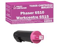 Pulpo Cartucho - Toner 6515/6510 Magenta Compatible con Xerox 106R03477 / 106R03473 - Valido para Impresoras Xerox Phaser 6510Dn/6510Dni/6510N | Workcentre 6515Dn/6515Dni/6515N