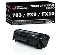 Pulpo Cartucho - Toner 703 / FX9 / FX10 Negro Compatible con Canon 703 / FX9 / FX10 / Ref. 7616A005 - Valido para Impresoras FAX, Imageclass, I-Sensys LBP, MF, Laserbase MF, Lasershot LBP, LBP