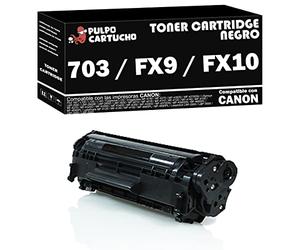 Pulpo Cartucho - Toner 703 / FX9 / FX10 Negro Compatible con Canon 703 / FX9 / FX10 / Ref. 7616A005 - Valido para Impresoras FAX, Imageclass, I-Sensys LBP, MF, Laserbase MF, Lasershot LBP, LBP