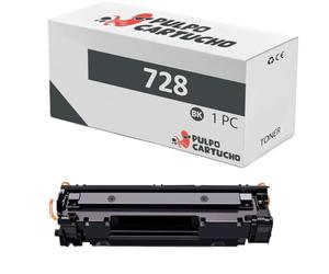 Pulpo Cartucho - Toner 728 Negro Compatible con Canon Ref. 3500B002 - FAX L150, L170, L410 / I-Sensys MF 4410, 4430, 4450, 4550D, 4570, 4580DN, 4730, 4750, 4770N, 4780W, 4820W, 4870DN, 4880DW, 4890DW