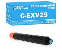 Pulpo Cartucho - Toner C-EXV29 Cyan Compatible con Canon C-EXV29 / Ref. 2794B002 - Valido para Impresoras Imagerunner IR Advance C5030 / C5035 / C5235 / C5240