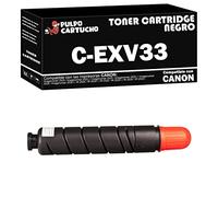 Pulpo Cartucho - Toner C-EXV33 Negro Compatible con Canon C-EXV33 / Ref. 2785B002 - Valido para Impresoras Imagerunner IR 2520/2520 i / 2525/2525 i / 2530/2530 i