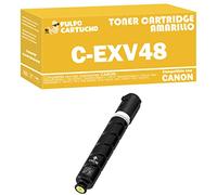 Pulpo Cartucho - Toner C-EXV48 Amarillo Compatible con Canon C-EXV48 / Ref. 9109B002 - Valido para Impresoras IMAGERUNNER C 1300 / C 1325 / C 1335 / IR-C 1300 Series / 1325 IF / 1335 IF / 1335 IFC