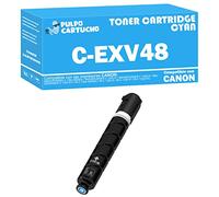 Pulpo Cartucho - Toner C-EXV48 Cyan Compatible con Canon C-EXV48 / Ref. 9107B002 - Valido para Impresoras IMAGERUNNER C 1300 / C 1325 / C 1335 / IR-C 1300 Series / 1325 IF / 1335 IF / 1335 IFC