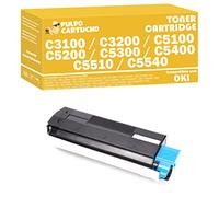 Pulpo Cartucho - Toner C3100 / C3200 / C5100 / C5200 / C5300 / C5400 / C5510 / C5540 Amarillo Compatible con Oki 42804513 - Valido para Impresoras Oki
