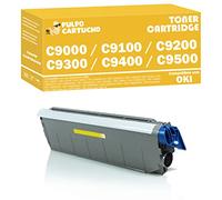 Pulpo Cartucho - Toner C9000 / C9100 / C9200 / C9300 / C9400 / C9500 Amarillo Compatible con Oki 41963605 - Valido para Impresoras Oki