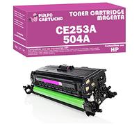 Pulpo Cartucho - Toner CE253A Magenta Compatible con HP CE253A / Ref. 504A - Valido para Impresoras Color Laserjet Cm3500 Series / Cm3530 Series / Cp3520 Series / Cp3525 Series