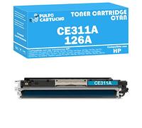 Pulpo Cartucho - Toner CE311A Cyan Compatible con HP CE311A / Ref. 126A - Valido para Impresoras Series Laserjet Pro 100 Color M175 / Laserjet Pro Cp1020 Color/Topshot Laserjet Pro M275