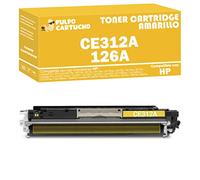 Pulpo Cartucho - Toner CE312A Amarillo Compatible con HP CE312A / Ref. 126A - Valido para Impresoras Series Laserjet Pro 100 Color M175 / Laserjet Pro Cp1020 Color/Topshot Laserjet Pro M275