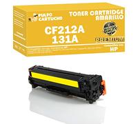 Pulpo Cartucho - Toner CF212A Premium Amarillo Compatible con HP CF212A Premium/Ref. 131A - Premium - Valido para Impresoras Laserjet Pro 200 Color M251n / M251nw / M276n / M276nw