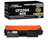 Pulpo Cartucho - Toner CF230X Premium Negro Compatible con HP CF230X Premium/Ref. 30X - Premium - Valido para Impresoras Laserjet Pro M203 Series / M220 Series / M227 Series