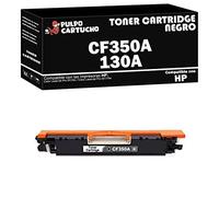 Pulpo Cartucho - Toner CF350A Negro Compatible con HP CF350A / Ref. 130A - Valido para Impresoras Color Laserjet Pro M176n / Color Laserjet Pro M177fw