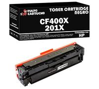 Pulpo Cartucho - Toner CF400X Negro Compatible con HP CF400X / Ref. 201X - Valido para Impresoras Color Laserjet Pro M250, M252dw, M252n, M270, M274dn, M274n, M277dw, M277n