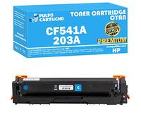 Pulpo Cartucho - Toner CF541A Premium Cyan Compatible con HP CF541A Premium/Ref. 203A - Premium - Valido para Impresoras Color Laserjet Pro M254, MFP M280, MFP M281